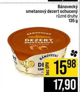 Jip Bánovecký smetanový dezert ochucený různé druhy nabídka