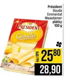 Jip Président Gouda Emmental Maasdamer plátky nabídka