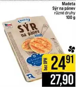 Jip Madeta Sýr na pánev různé druhy nabídka