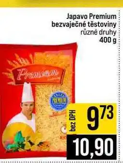 Jip Japavo Premium bezvaječné těstoviny různé druhy nabídka