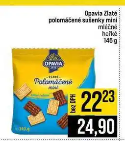 Jip Opavia Zlaté polomáčené sušenky mini mléčné hořké nabídka