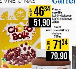 Jip Classic cereálie kuličky kakaové lupínky kakaové nabídka