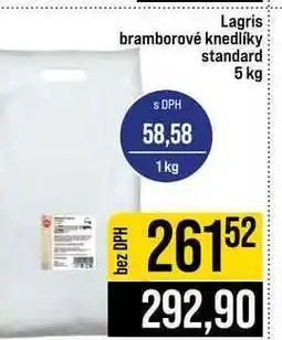 Jip Lagris bramborové knedlíky standard nabídka