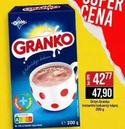Jip Orion Granko instantní kakaový nápoj nabídka
