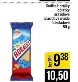 Jip Sedita Horalky oplatky arašídové arašídové máslo čokoládové nabídka