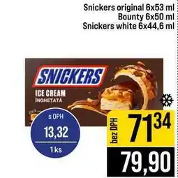 Jip Snickers original 6x53 ml Bounty 6x50 ml Snickers white 6x44,6 ml nabídka