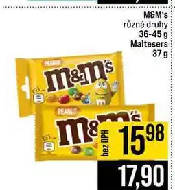Jip M&M's různé druhy 36-45 g Maltesers 37 g nabídka