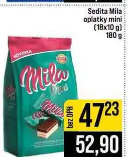 Jip Sedita Mila oplatky mini (18x10 g) 180 g nabídka