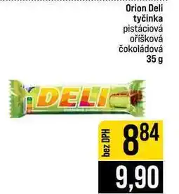 Jip Orion Deli tyčinka pistáciová oříšková čokoládová nabídka