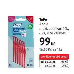 dm drogerie TePe Angle mezizubní kartáčky nabídka