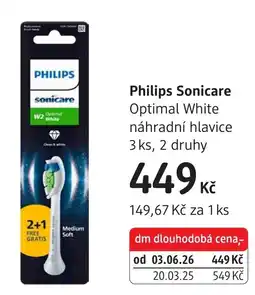 dm drogerie Philips sonicare optimal white nabídka