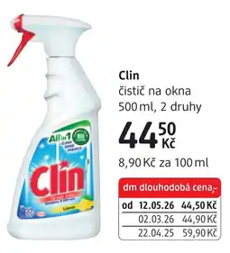 dm drogerie Clin čistič na okna nabídka