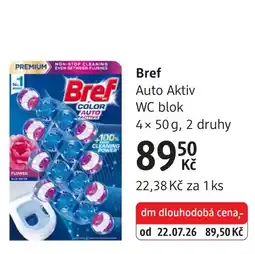 dm drogerie Bref Auto Aktiv WC blok nabídka