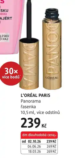 dm drogerie L'oréal paris panorama řasenka nabídka