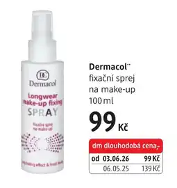 dm drogerie Dermacol fixační sprej na make-up nabídka