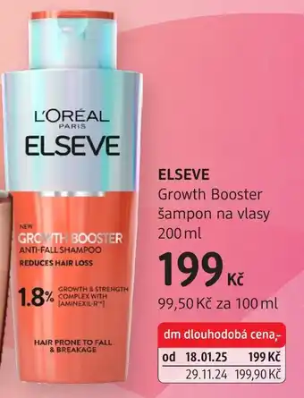 Elseve growth booster šampon na vlasy