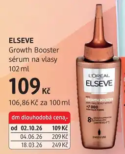 dm drogerie Elseve growth booster sérum na vlasy nabídka