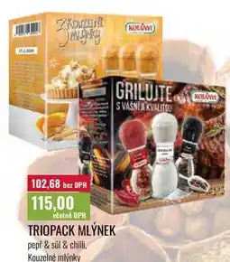 Ratio TRIOPACK MLÝNEK, pepř & sůl & chilli, Kouzelné mlýnky nabídka