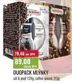 Ratio DUOPACK MLÝNK,Y sůl & pepř 128g, 115g nabídka