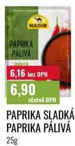 Ratio PAPRIKA SLADKÁ PAPRIKA PÁLIVÁ nabídka