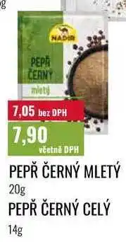 Ratio PEPŘ ČERNÝ MLETÝ 20g PEPŘ ČERNÝ CELÝ 14g nabídka