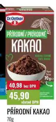 Ratio PŘÍRODNÍ KAKAO nabídka