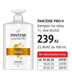dm drogerie Pantene pro-v šampon na vlasy nabídka