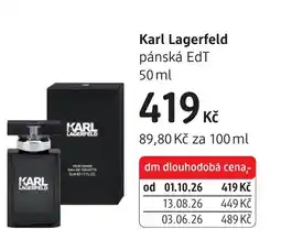 dm drogerie Karl Lagerfeld pánská EdT nabídka