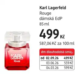 dm drogerie Karl Lagerfeld Rouge nabídka