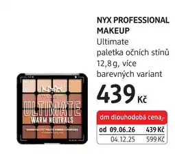 dm drogerie NYX Professional Makeup Ultimate paletka očních stínů nabídka