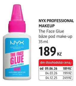 dm drogerie NYX Professional Makeup The Face Glue baze pod make up nabídka