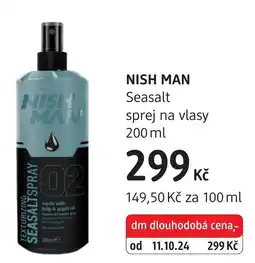 dm drogerie Nish Man Seasalt sprej na vlasy nabídka