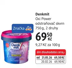 dm drogerie Denkmit Oxi Power odstraňovač skvrn nabídka