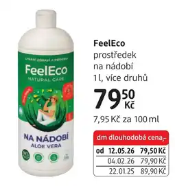 dm drogerie FeelEco prostředek na nádobí nabídka