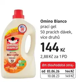dm drogerie Omino Bianco prací gel nabídka