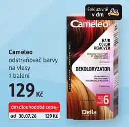 dm drogerie Cameleo odstraňovač barvy na vlasy nabídka