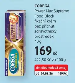dm drogerie Corega power max supreme food block nabídka