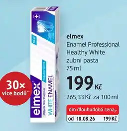 dm drogerie elmex enamel professional healthy white nabídka