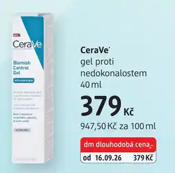 dm drogerie CeraVe gel proti nedokonalostem nabídka