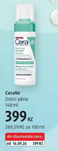 dm drogerie CeraVe čistící pěna nabídka
