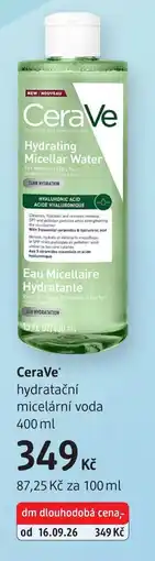 dm drogerie CeraVe hydratační micelární voda nabídka