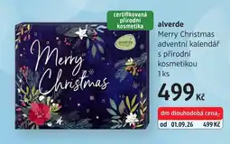 dm drogerie alverde merry christmas adventní kalendář s přírodní kosmetikou nabídka