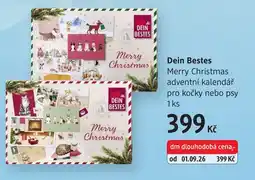 dm drogerie Dein Bestes Merry Christmas adventní kalendář pro kočky nebo psy nabídka