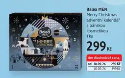 dm drogerie Balea MEN Merry Christmas adventní kalendář s pánskou kosmetikou nabídka
