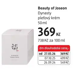 dm drogerie Beauty of Joseon Dynasty pleťový krém nabídka