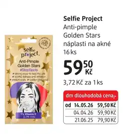 dm drogerie Selfie Project Anti-pimple Golden Stars nabídka