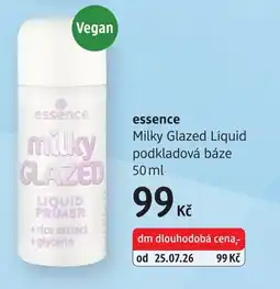 dm drogerie essence milky glazed liquid primer nabídka