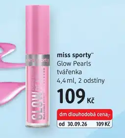dm drogerie miss sporty glow pearls tvářenka nabídka