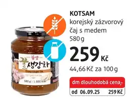 dm drogerie Kotsam korejský zázvorový čaj s medem nabídka