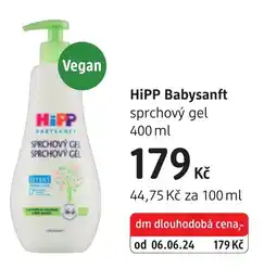 dm drogerie HiPP Babysanft sprchový gel nabídka